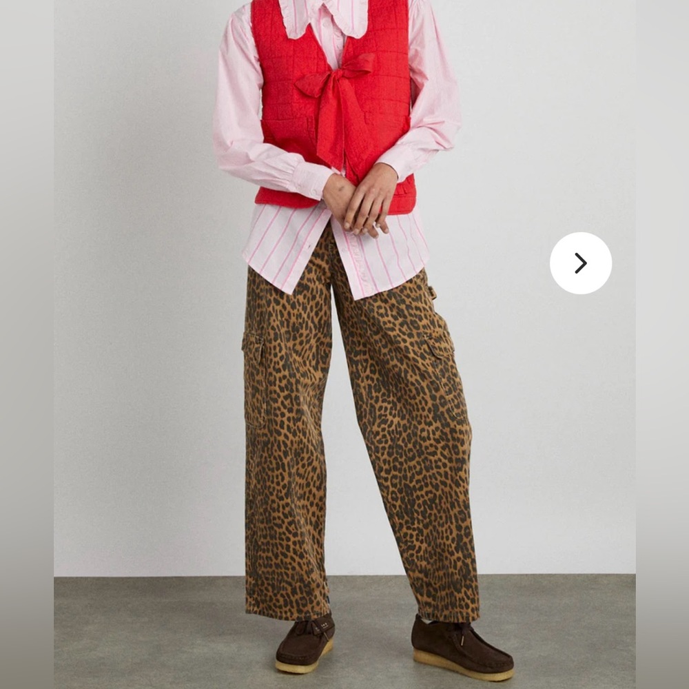 Damson Madder Leopard Cargo Pants